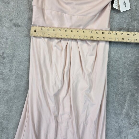 White by Vera Wang Gown Womens 4 Blush One Shoulder Formal Maxi Dress VW360513 - Picture 6 of 13